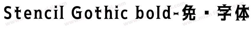 Stencil Gothic bold字体转换